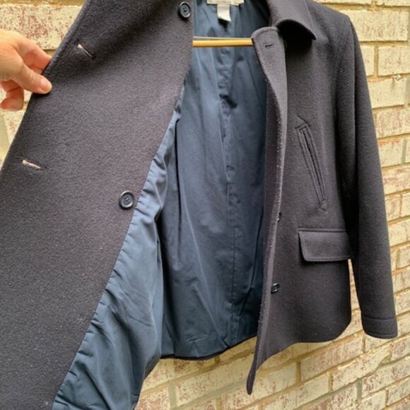 J. Crew Wool/Cashmere Blend double breasted Pea Coat sz Small EUC - Picture 13 of 15